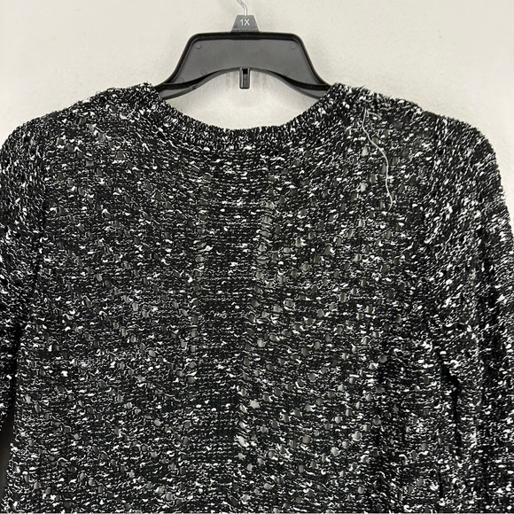 Katsumi Layered Long Sleeve Crewneck Pullover Knit Sweater S/M Gray - Picture 7 of 9